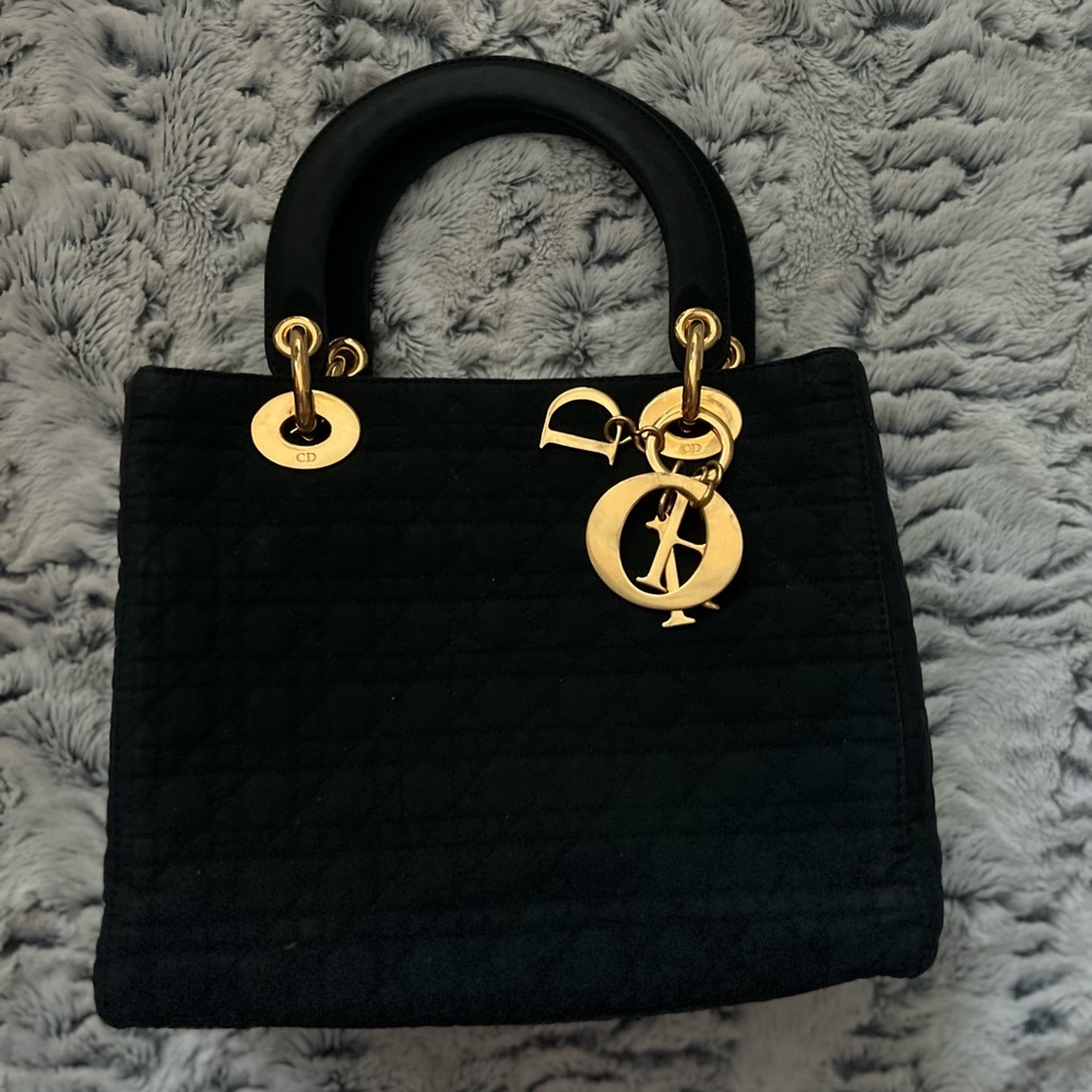 Authentic Lady Dior Cannage purse. Certificate of Authenticity included